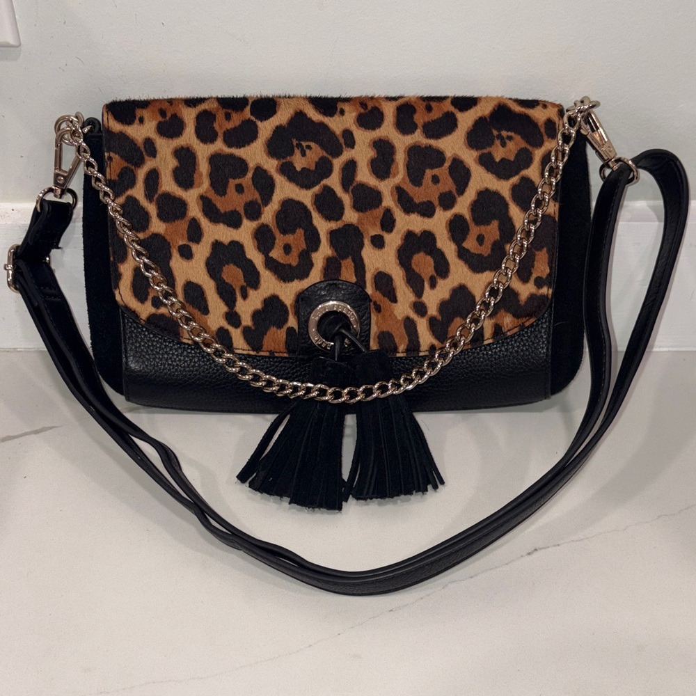 Kate Spade Calf hair Leopard print convertible bag